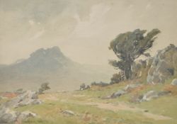 Harold Waite (British 1870-1939)A mountainous landscape