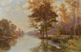 Albert Rigelot (French 1862-1932) River landscape