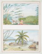 British School (19th century)Mahe Seychelles Islands; Landing Place Farquhar Island