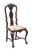 A Dutch Colonial hardwood side chair