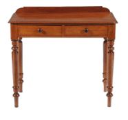 An early Victorian mahogany side table