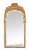 A giltwood and composition wall mirror in George I style