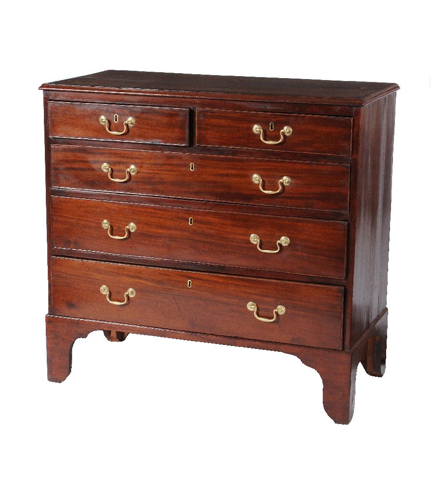 A George III mahogany chest of drawers