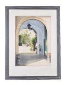 ϒ Gigi Boyle (British b.1961)Archway Watercolour Signed with monogram lower right