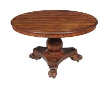 ϒ A George IV rosewood centre table
