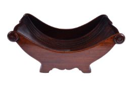 A George III mahogany cheese coaster