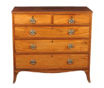 A George III mahogany chest of drawers