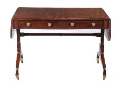 A Regency mahogany sofa table