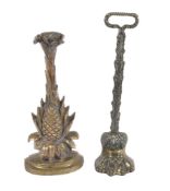 A Regency gilt bronze doorstop