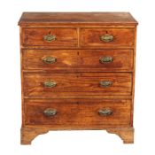 A George III chestnut chest of drawers