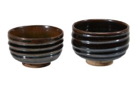 Two Chinese black ‘Hare’s Fur’ glazed cups