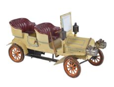 A Bing Clockwork Tinplate 4-seat Touring Motor Car