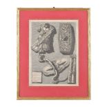 Italian School (18th century)Two engravings depicting components of Roman armour