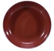 A Chinese copper-red glazed saucer dish