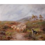 British School (20th century)A Pair of Landscape ScenesOne with a herd of highland cattle