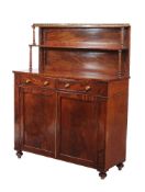 A Regency mahogany side cabinet