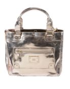 Anya Hindmarch, a metallic patent leather tote bag