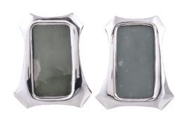 A pair of silver photograph frames by Sanders & Mackenzie