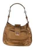 Anya Hindmarch, a bronze pebble leather handbag