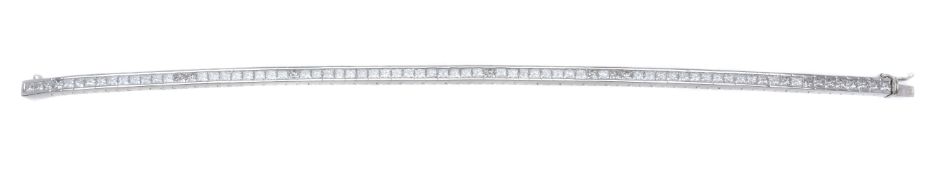 A diamond line bracelet