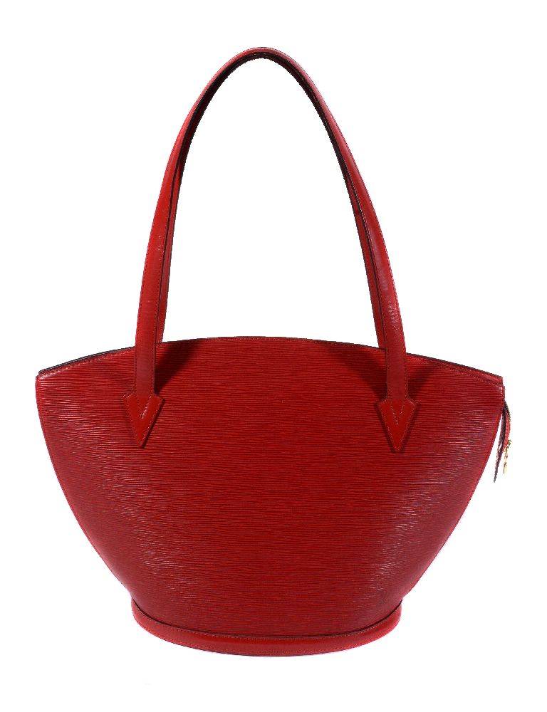 Louis Vuitton, Saint Jacques, a red epi leather handbag