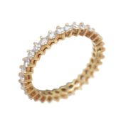 A diamond eternity ring