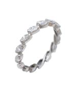 A diamond eternity ring