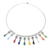 A Paint Tube necklace by Arman