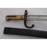 French Model 1866 "Chassepot" Bayonet with Scabbard