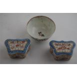 18th C Hand Painted Tea Bowel plus Two Others