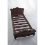 19th / 20th C Mahogany Salesman's Carved Bed Sample