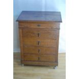 An Edwardian Oak Wellington Chest