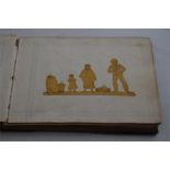Small Victorian Book Containing Paper Silhouettes
