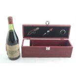 1943 Pommard, Sichel & Cie, Beaune together with Rosewood finish single wine presentation box