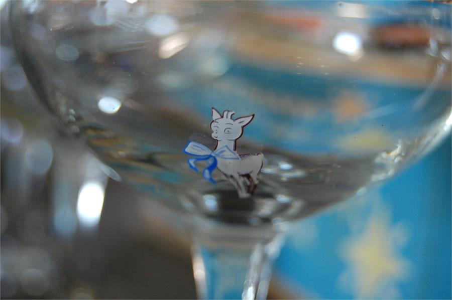 84 Babycham Glasses