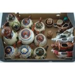 A Collection of Torquay Ware together with English and Continental Creamers