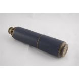 A Victorian Leather bound Three Draw Telescope