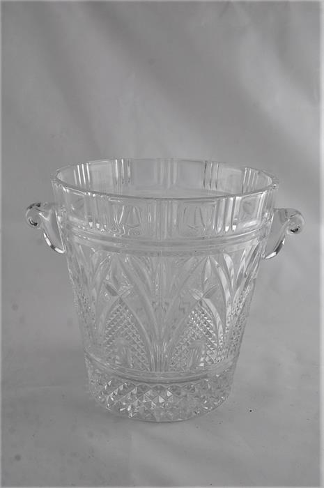 A Large Glass Ice Bucket