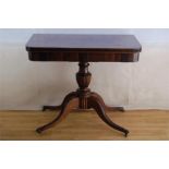 A Regency Mahogany Card Table