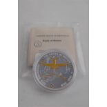 2010 Sir Douglas Bader Comm. Strike 70th Anniversary Battle of Britain Silver Plated Coin