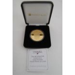 The Sir Winston Churchill Gold Plated Silver Proof £5 Coin, Jubilee Mint, Boxed