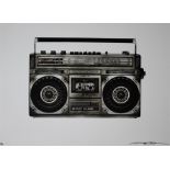 Lyle Owerku 'Boombox 19' from The Boombox Project signed llford paper archival print 5/50