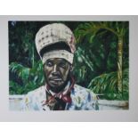 Ronnie Wood (Rolling Stones) 'Jamaica' screen print on paper