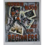 Ronnie Wood (Rolling Stones) 'Not For Beginners' signed limited edition print 33/350