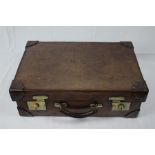 Early 20th C.Drew & Sons, Piccadilly, leather gentleman's travel case