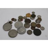 A small collection of English Coins including Commemorative and Silver, etc.