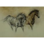 Lydia Kiernan: Artist signed print of two Horses, No.