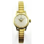 Ladies Omega goldplated wristwatch on expanding bracelet Condition Report & Further