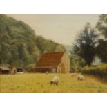 Ken Bizon (British 1927-): 'Rievaulx Farm',