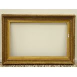 19th century gilded gesso picture/mirror frame 128cm x 87cm aperture 152cm x 111cm overall